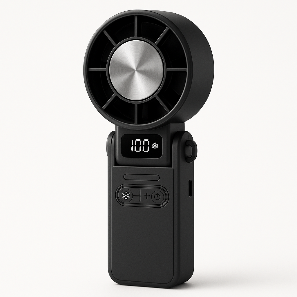 Zmrozik™ – Przenośny Wiatrak z Chłodzeniem Lodowym (100 poziomów)