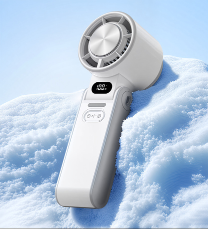 Zmrozik™ – Przenośny Wiatrak z Chłodzeniem Lodowym (100 poziomów)